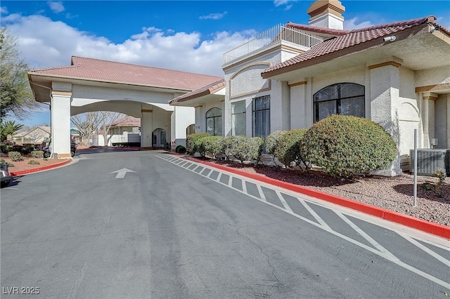 view of road with curbs