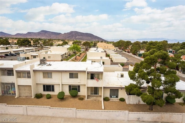 555 Rene Ln, Henderson, NV 89015 - view of property featuring a mountain view, a residential view, and fence