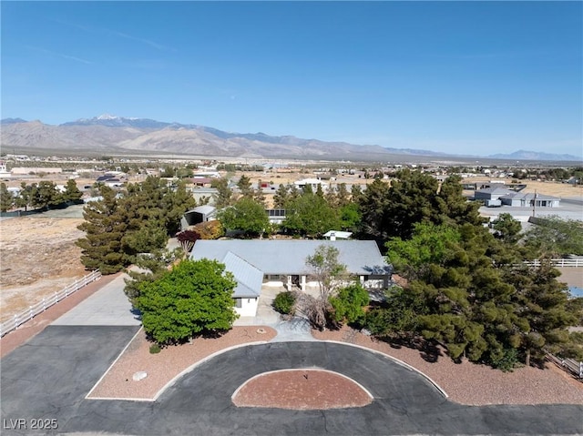 2681 Underbrush Ave, Pahrump, NV 89048 - drone / aerial view with a mountain view