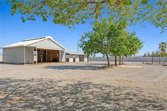 2681 Underbrush Ave, Pahrump, NV 89048 - exterior space with an exterior structure, an outbuilding, and a garage