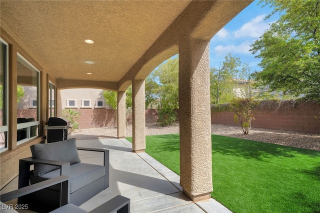 8537 Eureka Heights Ct, Las Vegas, NV 89178 - view of patio with grilling area