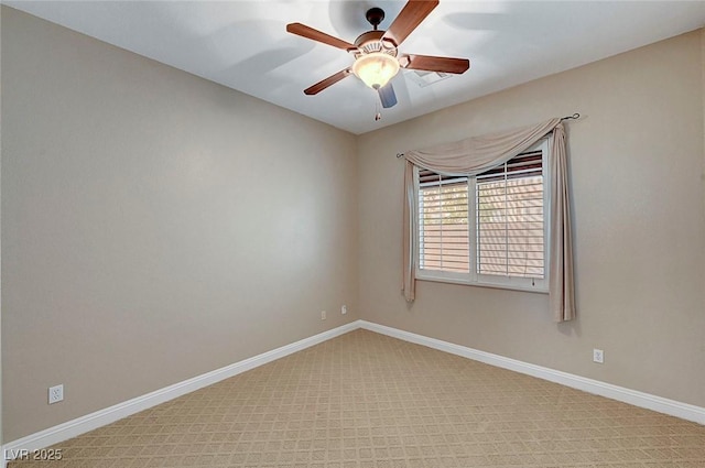 519 Via Garofano Ave, Henderson, NV 89011 - empty room with carpet floors, a ceiling fan, and baseboards