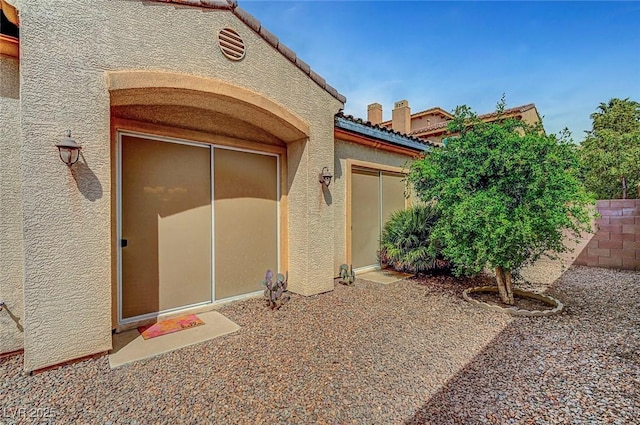 519 Via Garofano Ave, Henderson, NV 89011 - doorway to property with stucco siding