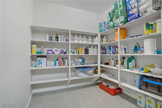 view of storage area