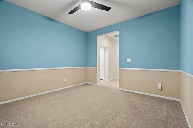 1776 Gentle Brook St, North Las Vegas, NV 89084 - unfurnished room featuring ceiling fan, baseboards, carpet flooring, and visible vents