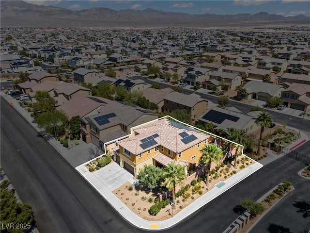 1776 Gentle Brook St, North Las Vegas, NV 89084 - birds eye view of property featuring a residential view and a mountain view
