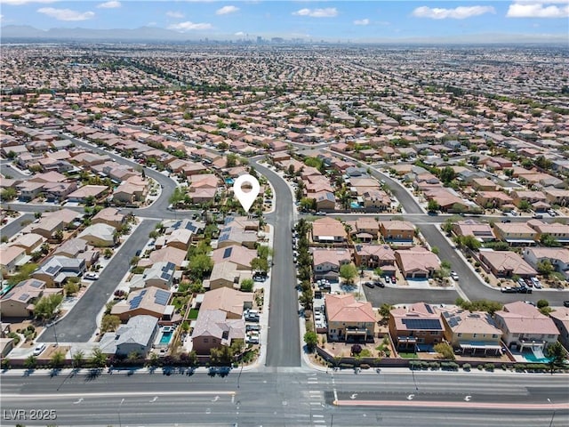 1776 Gentle Brook St, North Las Vegas, NV 89084 - bird's eye view with a mountain view and a residential view