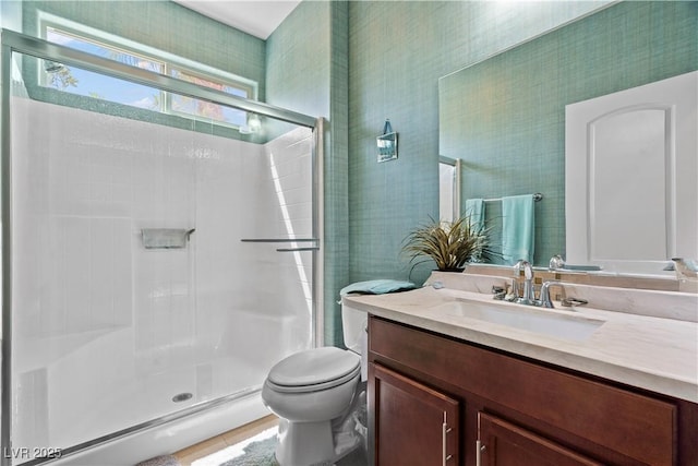 1776 Gentle Brook St, North Las Vegas, NV 89084 - full bath with a shower stall, vanity, and toilet