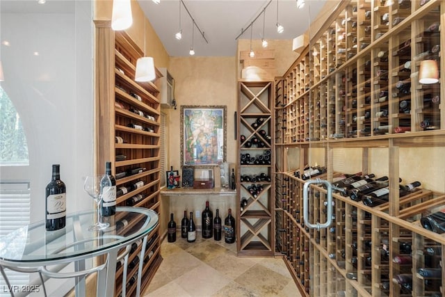 8109 Moonstone Cir, Las Vegas, NV 89128 - wine room with rail lighting