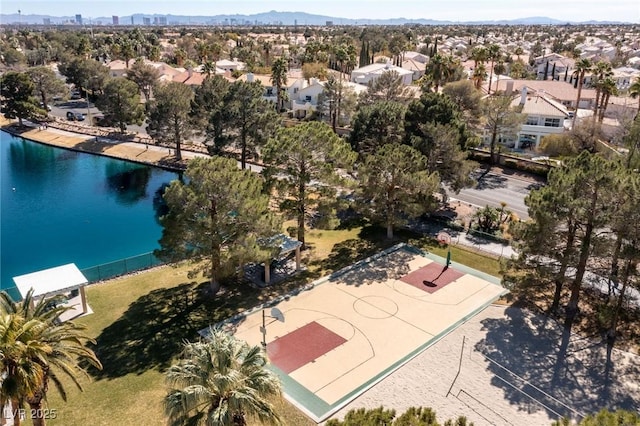 8109 Moonstone Cir, Las Vegas, NV 89128 - bird's eye view featuring a water view and a residential view