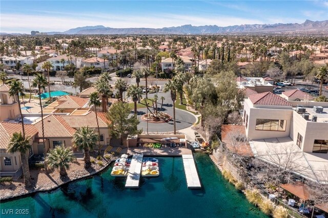 8109 Moonstone Cir, Las Vegas, NV 89128 - aerial view with a mountain view and a residential view