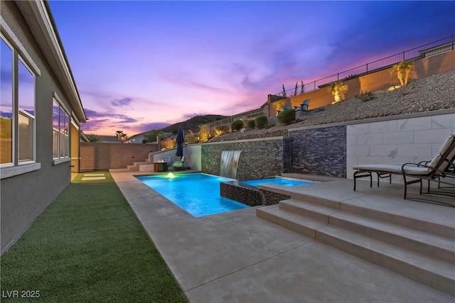 18 Via Tiberina, Henderson, NV 89011 - view of swimming pool featuring a patio area and a fenced backyard