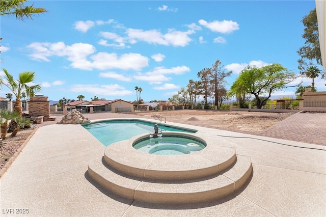 6861 E Washington Ave, Las Vegas, NV 89110 - view of pool featuring a pool with connected hot tub