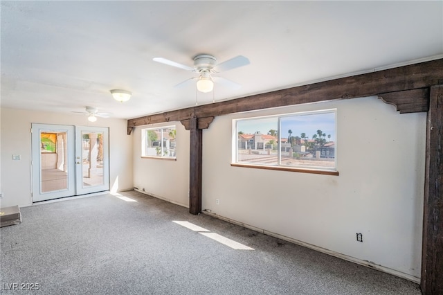 6861 E Washington Ave, Las Vegas, NV 89110 - carpeted empty room featuring a ceiling fan
