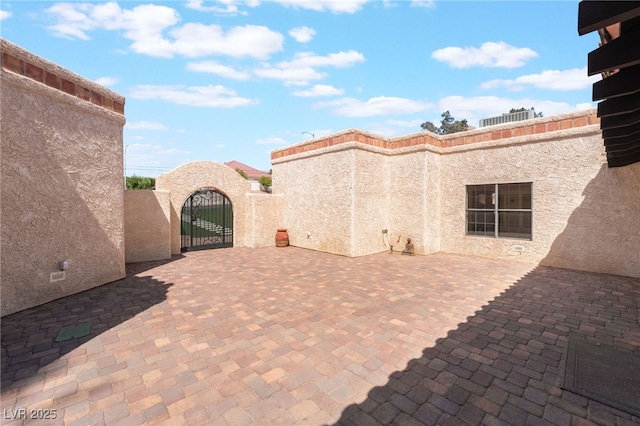 6861 E Washington Ave, Las Vegas, NV 89110 - view of patio with a gate