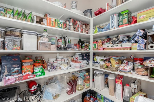 view of pantry