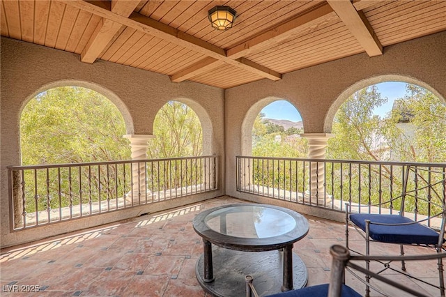 11814 Canons Brook Dr, Las Vegas, NV 89141 - view of patio / terrace with a balcony