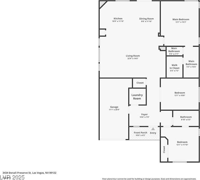 3434 Denali Preserve St, Las Vegas, NV 89122 - view of layout