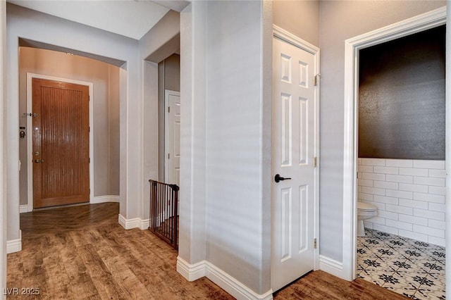 11342 Early Sun Ct, Las Vegas, NV 89135 - hallway featuring wood finished floors