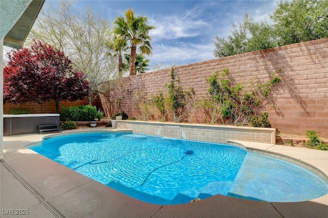 11342 Early Sun Ct, Las Vegas, NV 89135 - view of swimming pool with a fenced backyard and a fenced in pool