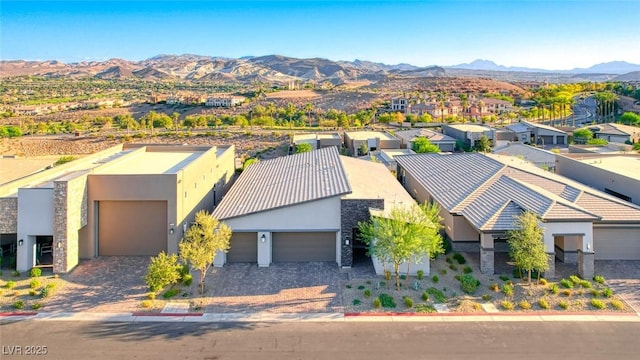 93 Reverie Heights Ave, Henderson, NV 89011 - aerial view featuring a mountain view and a residential view