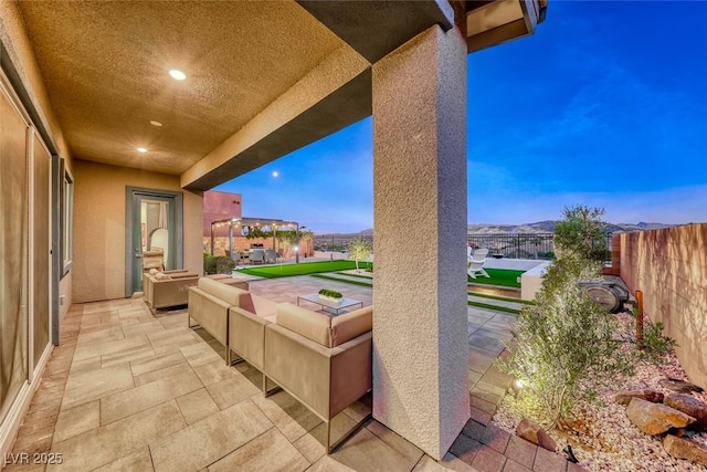 93 Reverie Heights Ave, Henderson, NV 89011 - view of patio / terrace with fence