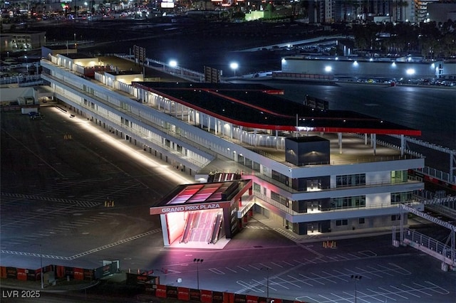 125 E Harmon Ave Unit 2220, Las Vegas, NV 89109 - aerial view at twilight with a view of city lights