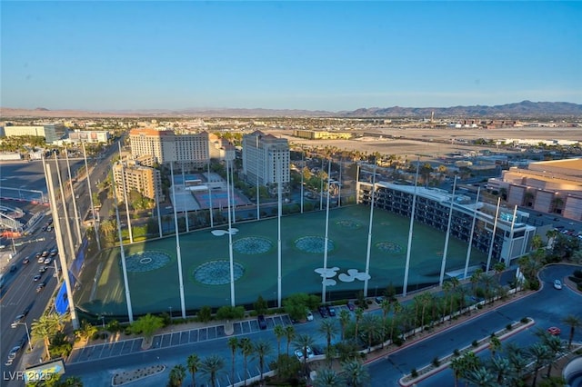 125 E Harmon Ave Unit 2220, Las Vegas, NV 89109 - birds eye view of property with a mountain view