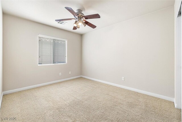 9539 Iris Flat Ct, Las Vegas, NV 89178 - carpeted empty room featuring ceiling fan and baseboards