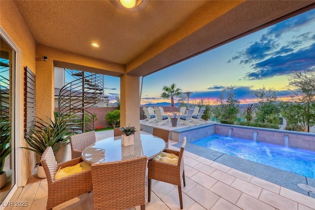 view of patio / terrace featuring outdoor dining area