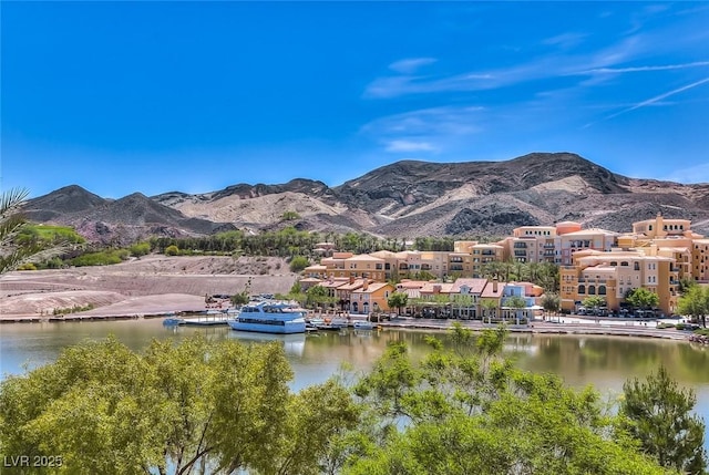 property view of mountains with a water view