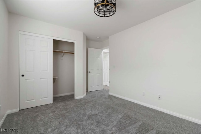 5317 Golden Melody Ln, North Las Vegas, NV 89081 - unfurnished bedroom with carpet, baseboards, and a closet