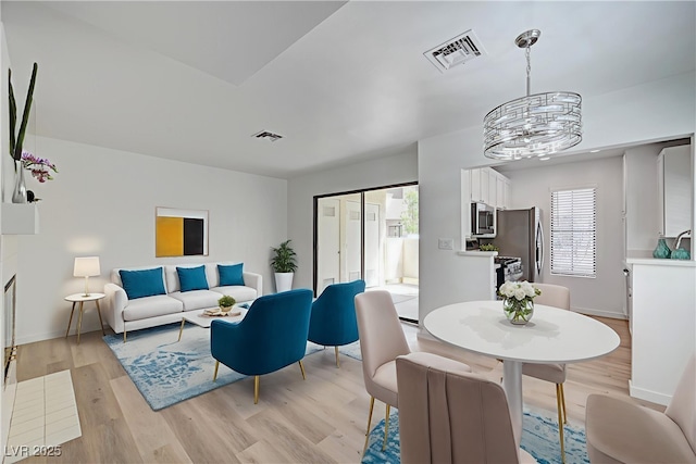 4855 S Torrey Pines Dr Unit 101, Las Vegas, NV 89103 - living room with a chandelier and light wood finished floors