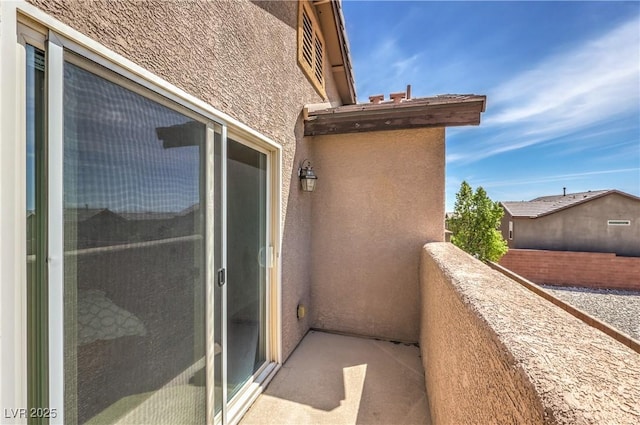 view of balcony