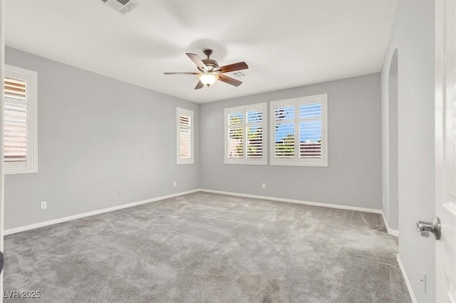 7806 Sundial Peak St, Las Vegas, NV 89166 - carpeted spare room featuring a ceiling fan and baseboards