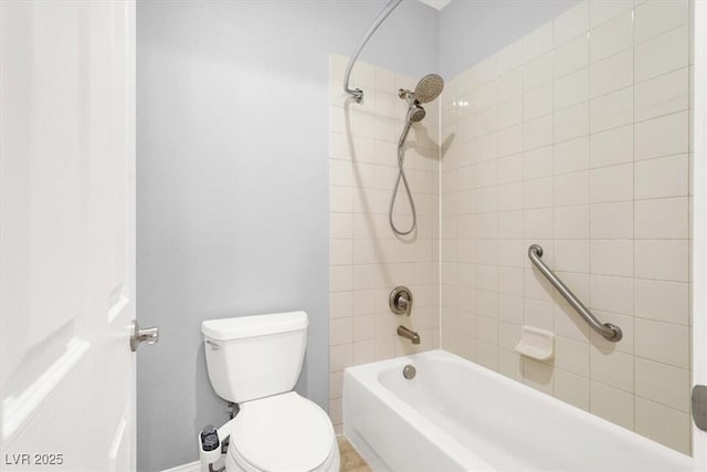 7806 Sundial Peak St, Las Vegas, NV 89166 - bathroom featuring toilet, bathtub / shower combination, and baseboards