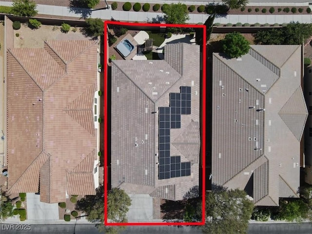 7806 Sundial Peak St, Las Vegas, NV 89166 - view of subject property featuring property boundaries highlighted