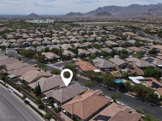 7806 Sundial Peak St, Las Vegas, NV 89166 - view of property location featuring a mountain backdrop and nearby suburban area
