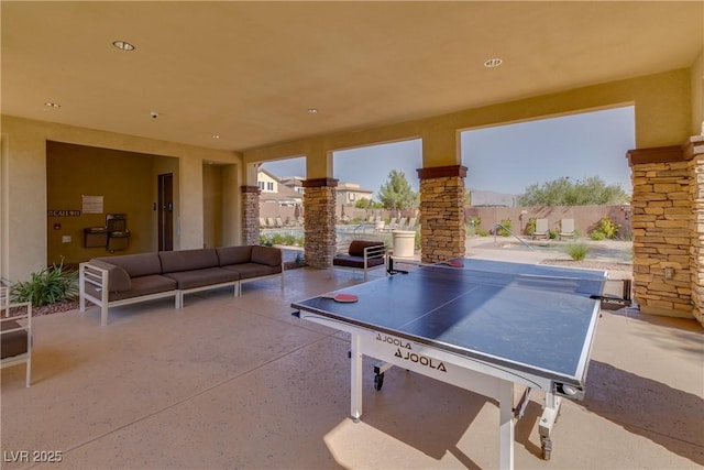 7806 Sundial Peak St, Las Vegas, NV 89166 - view of patio / terrace featuring an outdoor hangout area