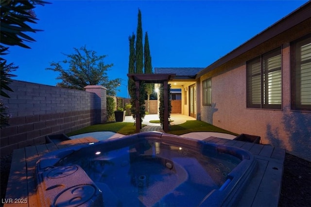 7806 Sundial Peak St, Las Vegas, NV 89166 - view of pool with an outdoor hot tub