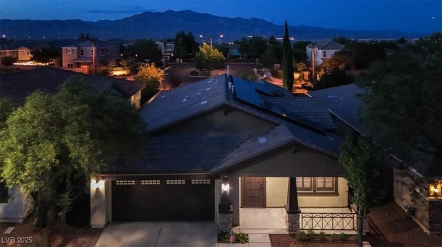 7806 Sundial Peak St, Las Vegas, NV 89166 - view of subject property featuring a mountain backdrop
