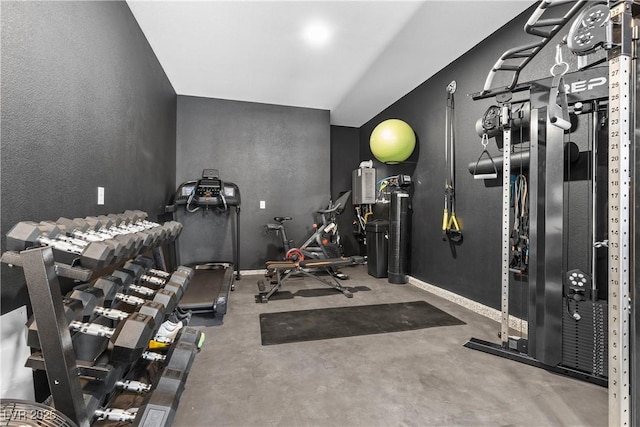 view of workout area