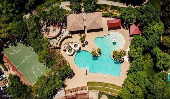 birds eye view of property