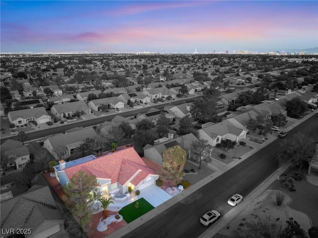 drone / aerial view featuring a residential view