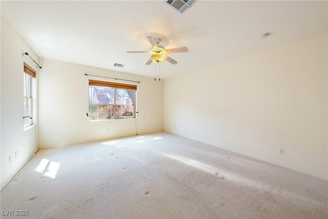 853 Ashford Way, Henderson, NV 89015 - unfurnished room with carpet, visible vents, and ceiling fan