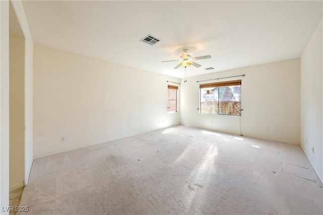 853 Ashford Way, Henderson, NV 89015 - unfurnished room featuring carpet flooring, visible vents, and ceiling fan