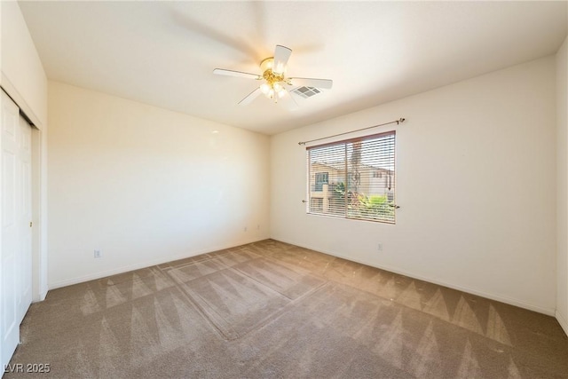 853 Ashford Way, Henderson, NV 89015 - unfurnished bedroom with carpet flooring, visible vents, a closet, and baseboards