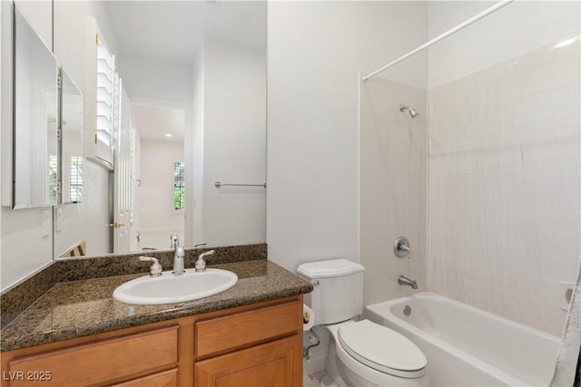 2285 Villefort Ct, Las Vegas, NV 89117 - bathroom with toilet, bathing tub / shower combination, and vanity
