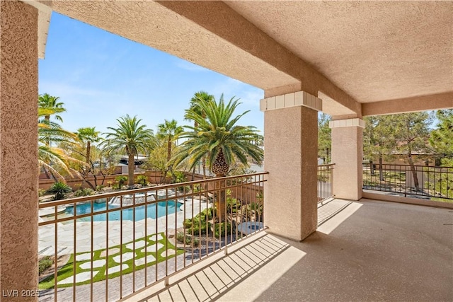 2285 Villefort Ct, Las Vegas, NV 89117 - balcony with view of pool area