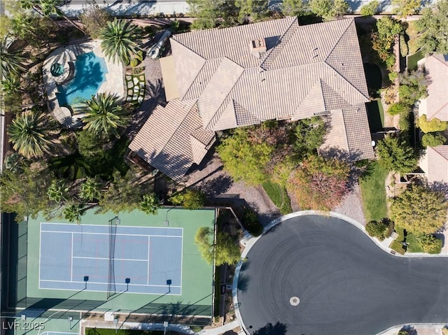 2285 Villefort Ct, Las Vegas, NV 89117 - drone / aerial view of a pool area